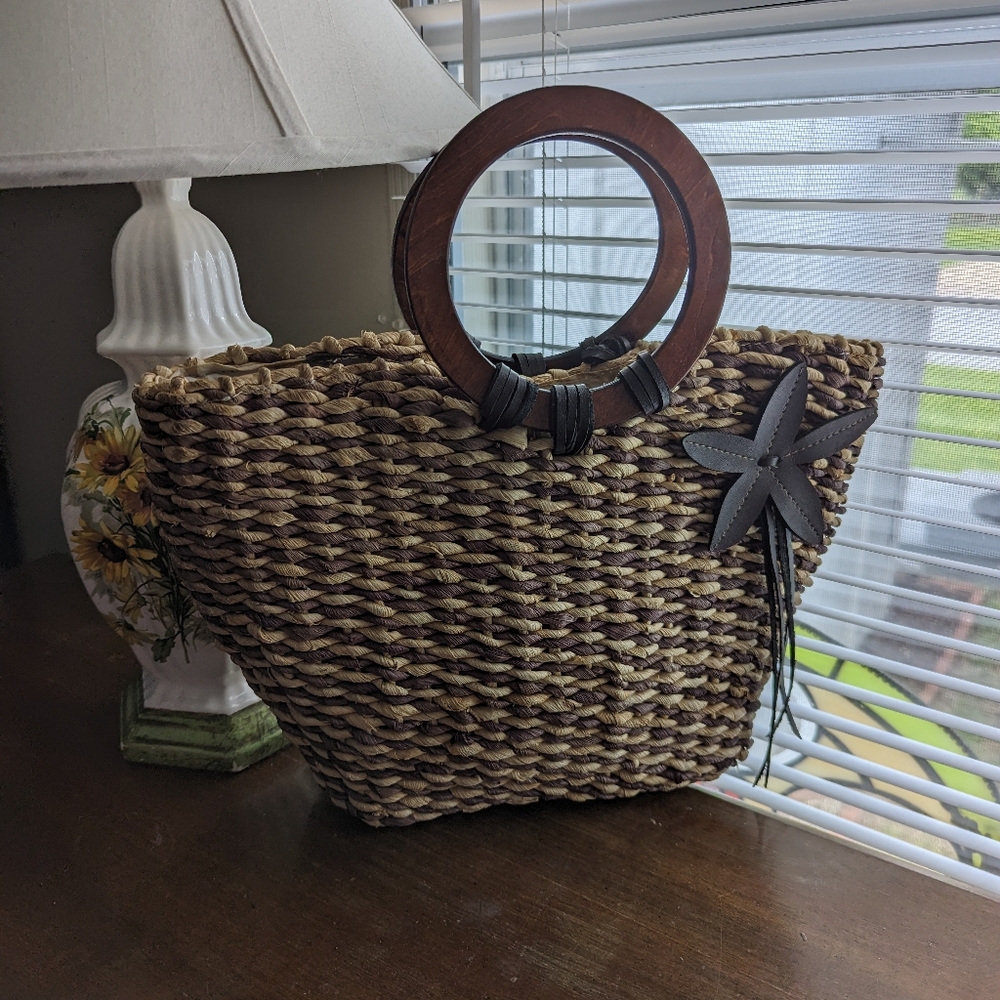 Woven Straw Tote or Purse
